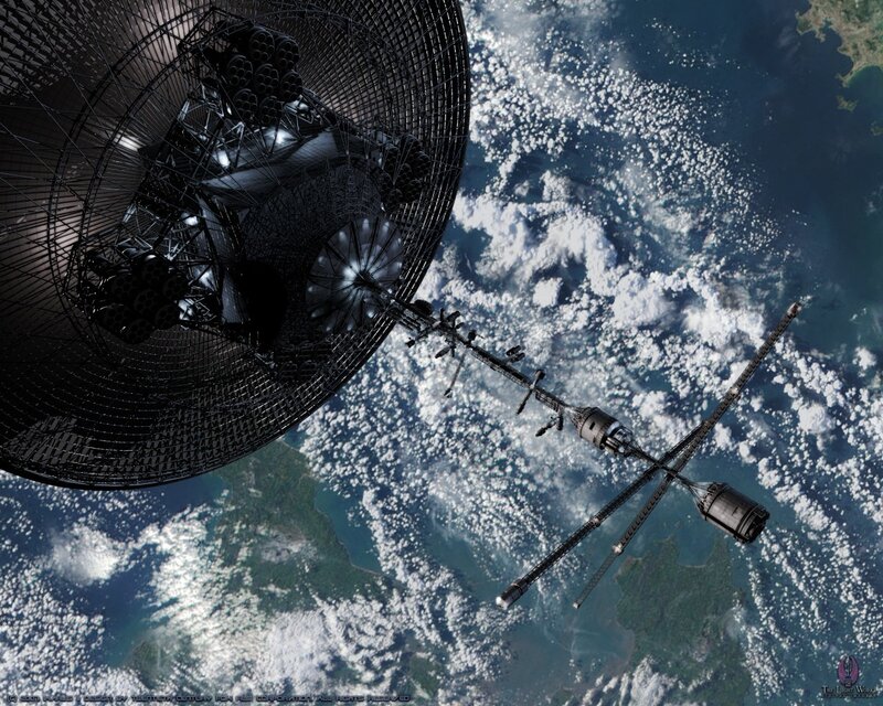 space station above earth