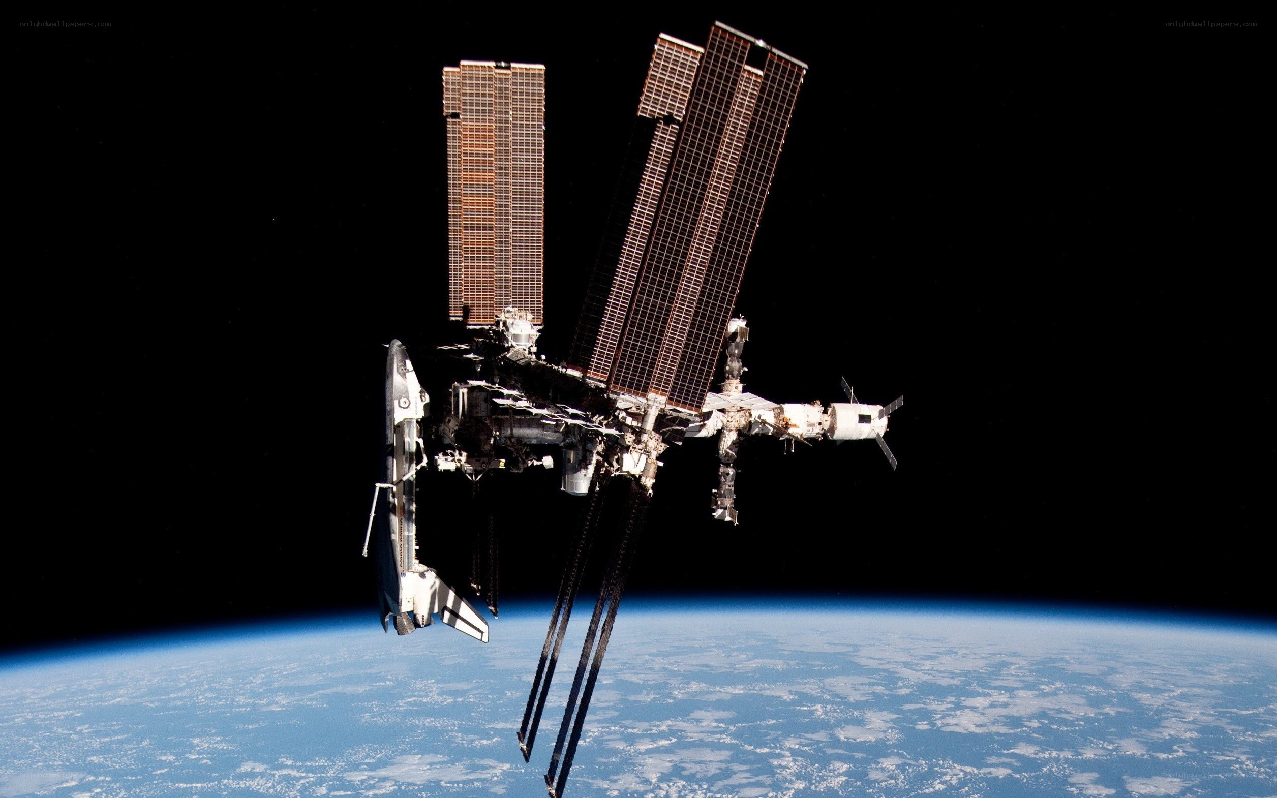 Space station above Earth