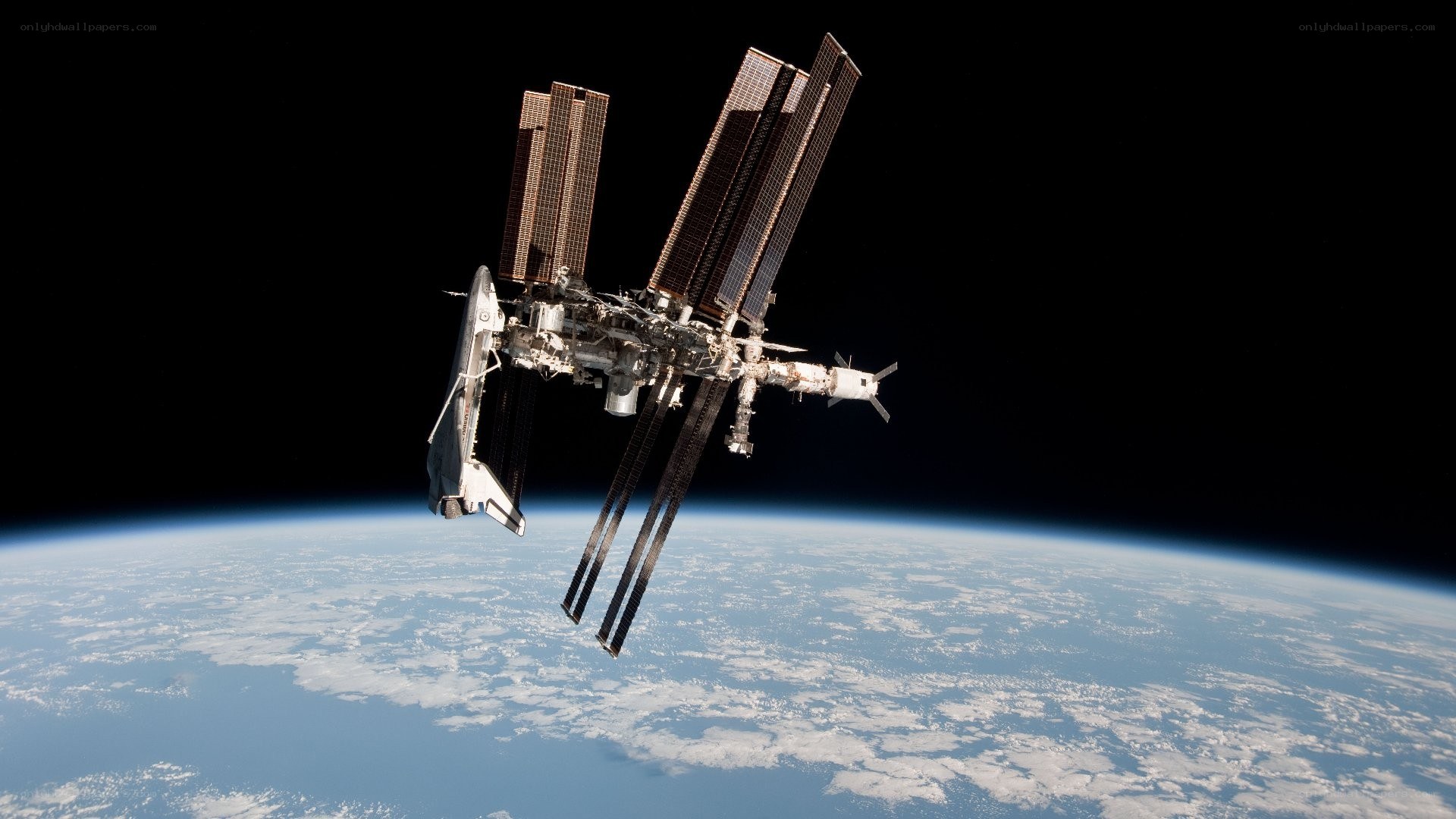 Space station above Earth