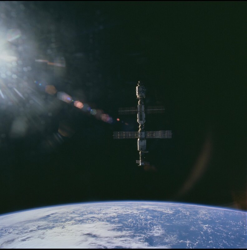 Space station above Earth