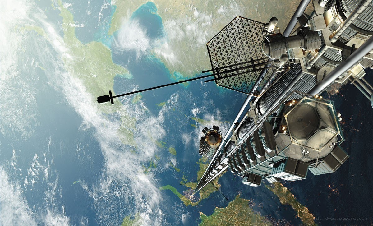 space station above earth