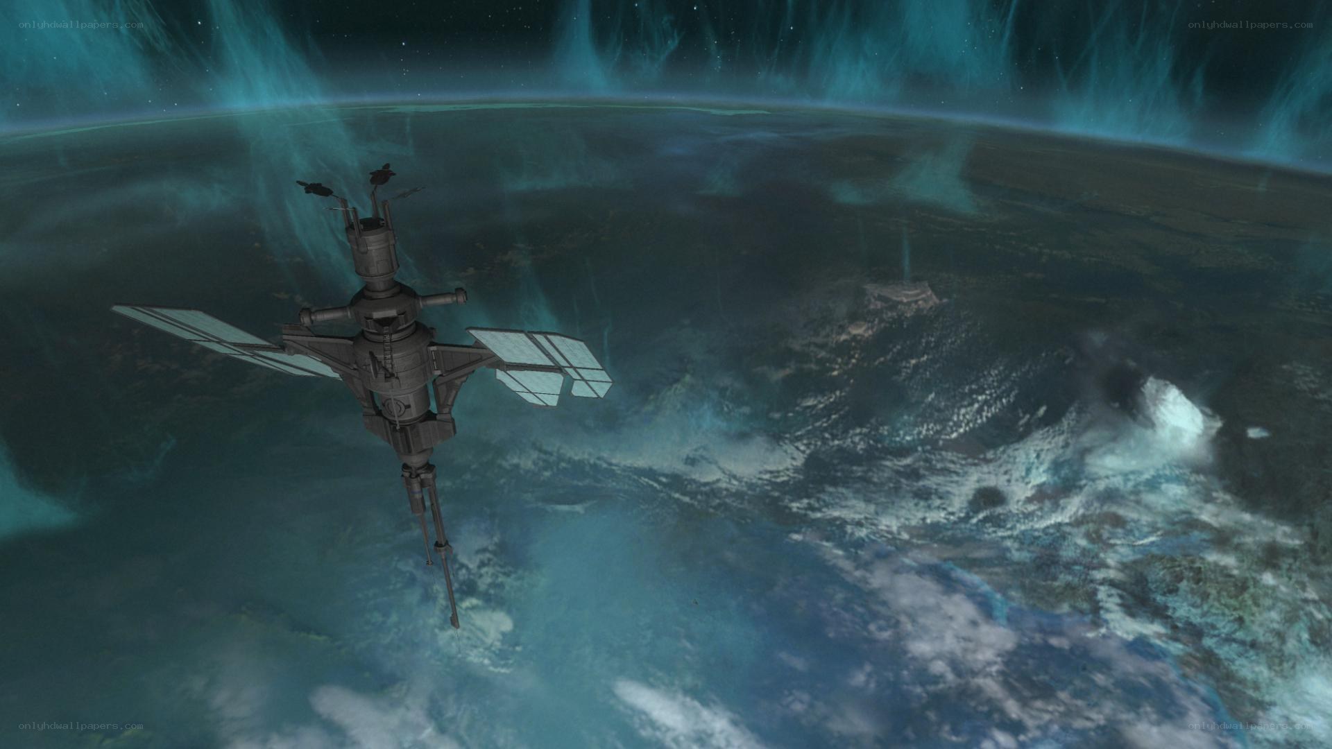 space station above planet