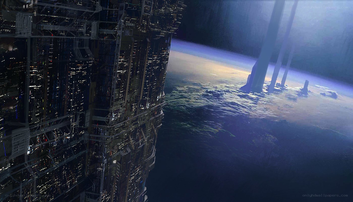space station above planet