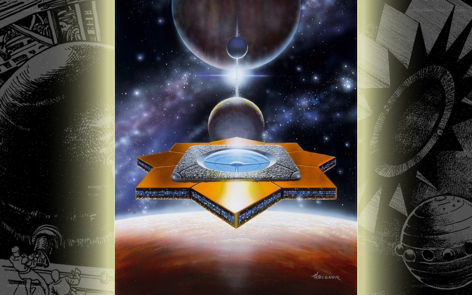 space station above planet
