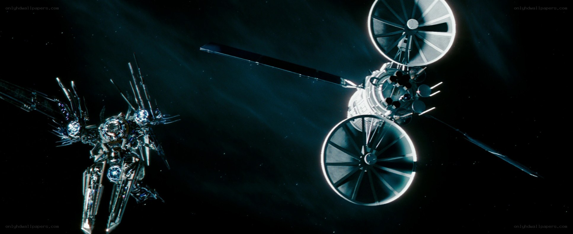 space station and robot in orbit