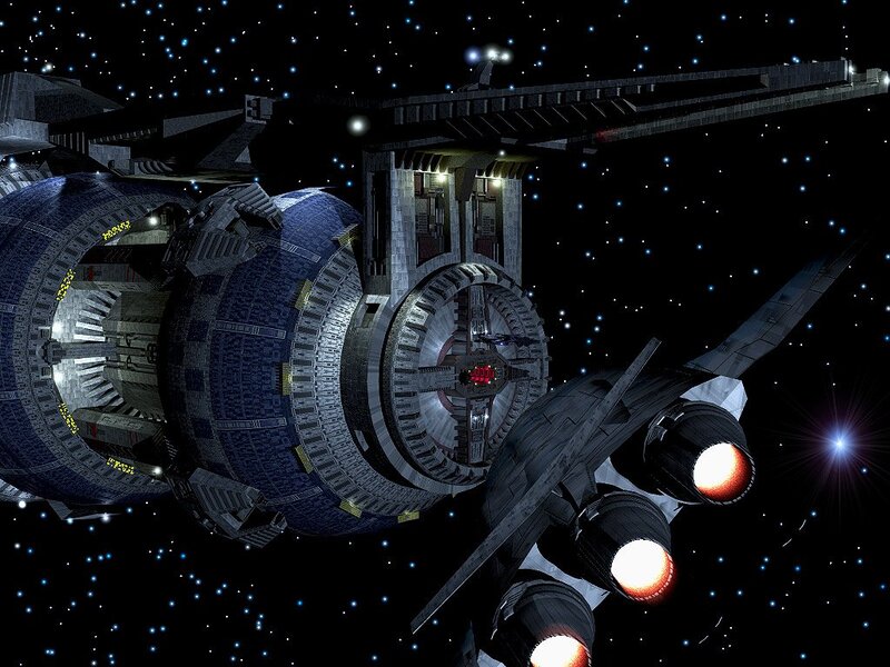 Space Station and Ship