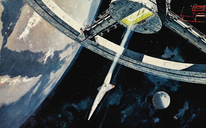 space station and shuttle