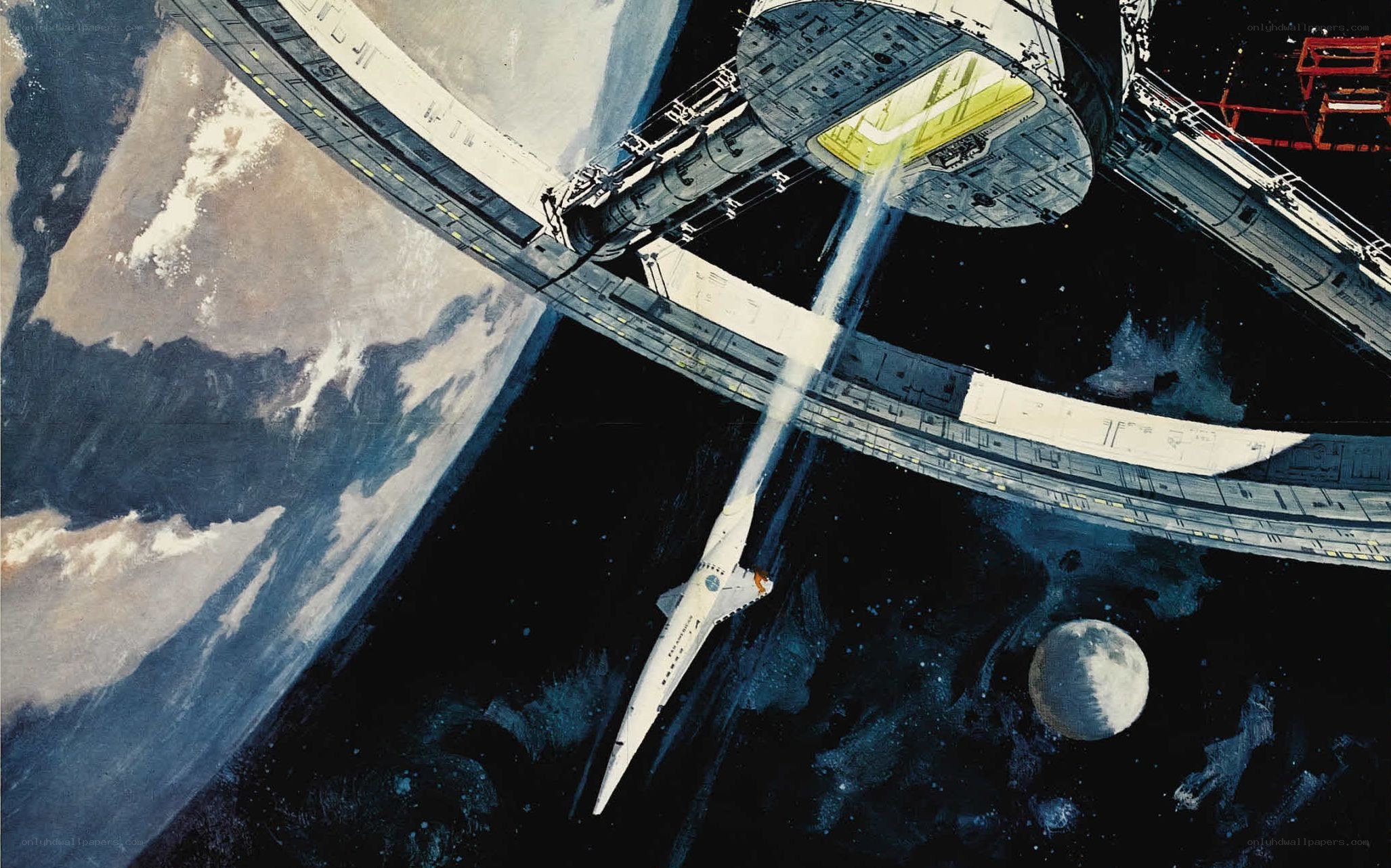 space station and shuttle