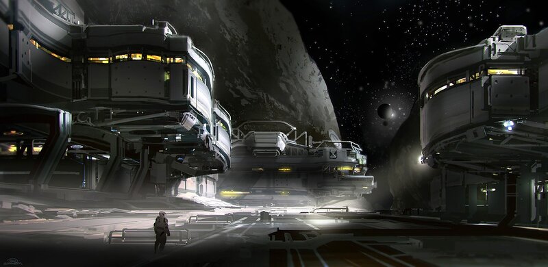 Space station concept art