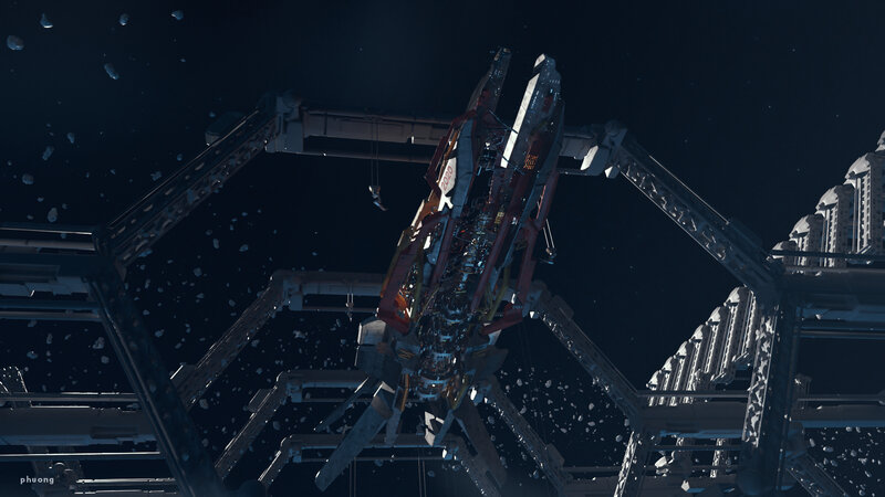 Space Station Construction — Black
