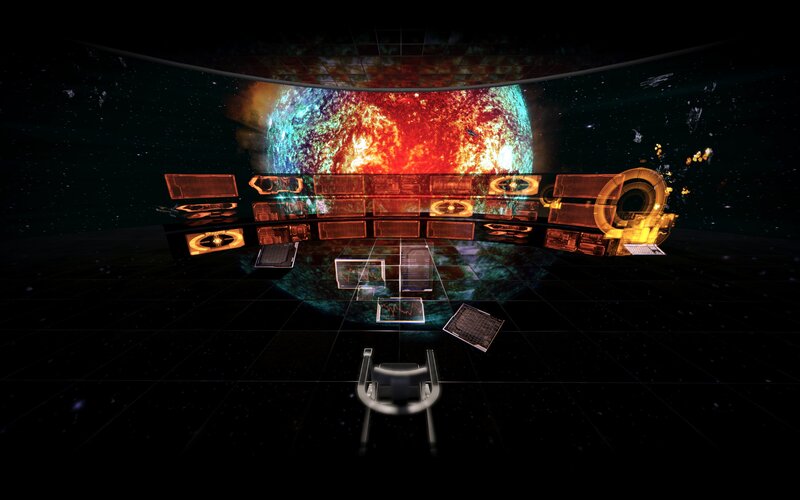 Space Station Control Room — Black, Dark