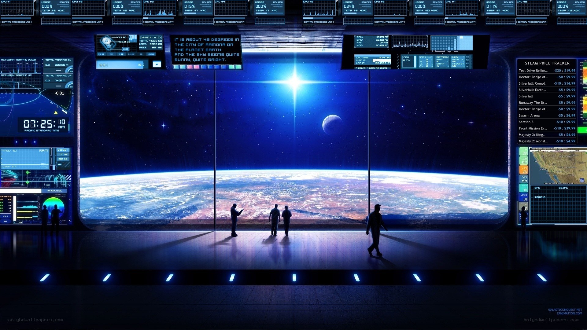 space station control room