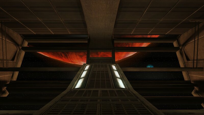 Space Station Corridor — Black