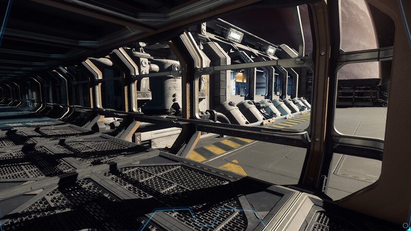 Space Station Corridor — Gray