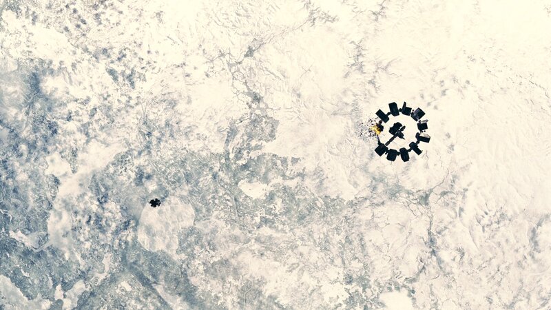 Space Station Explosion — White