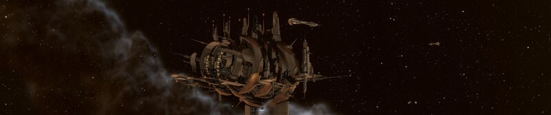 space station in deep space