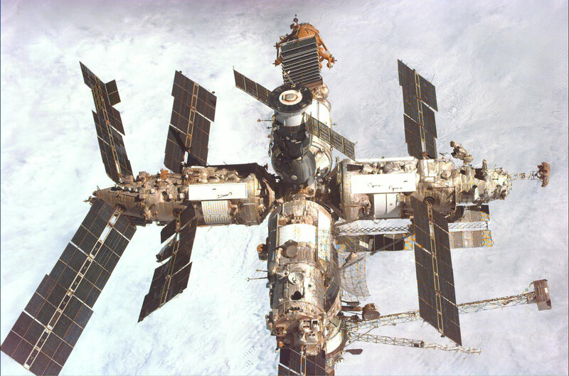 Space station in orbit