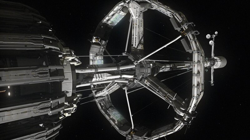 space station in orbit