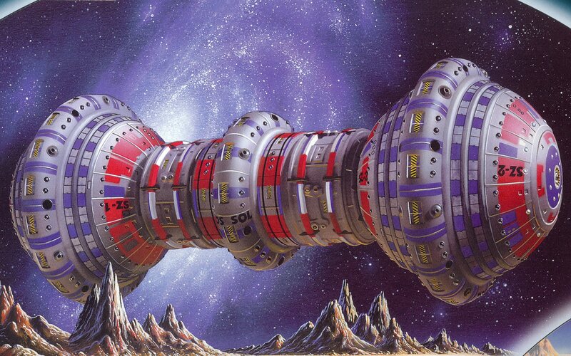 space station in orbit
