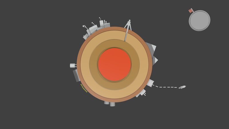 Space Station in Orbit — Gray, Neutral