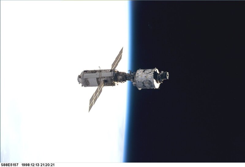 Space Station in Orbit — White, Dramatic, Photograph