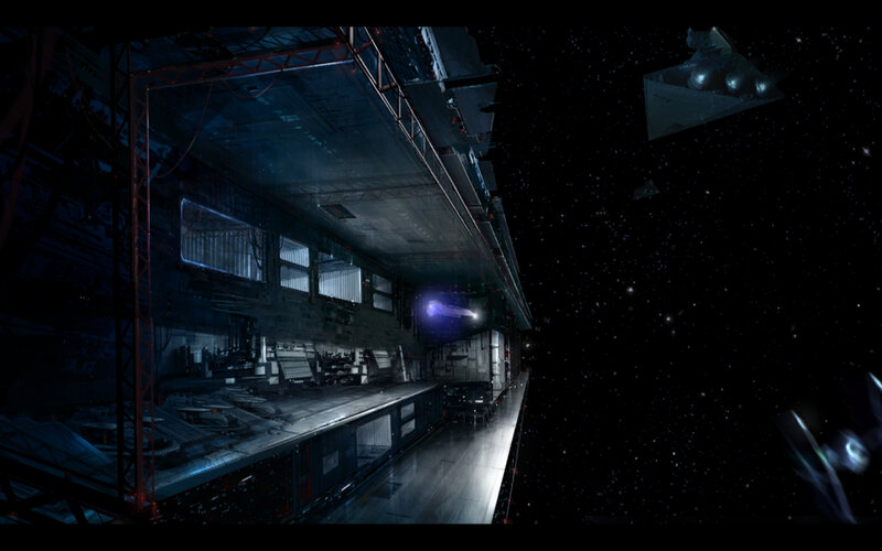 Space Station Interior — Black