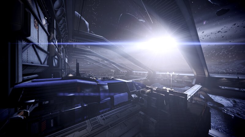 Space Station Interior — Blue, Dark