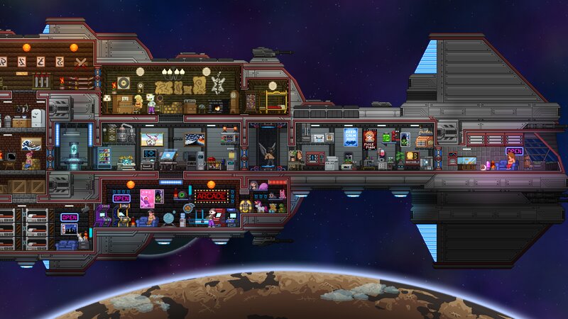 Space Station Interior — Purple