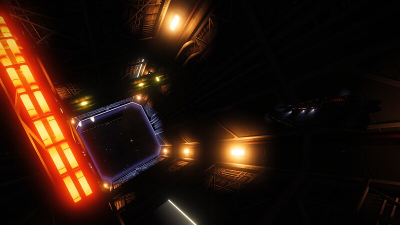 Space Station Interior — Red