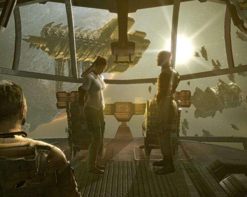 space station interior scene