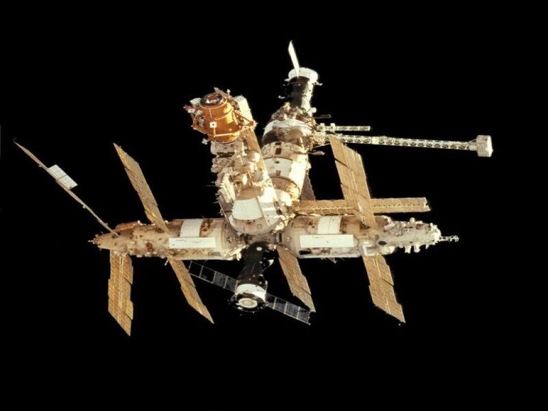 Space Station Module — Black, Dramatic