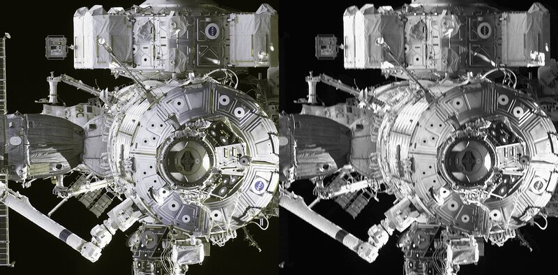 Space station module view