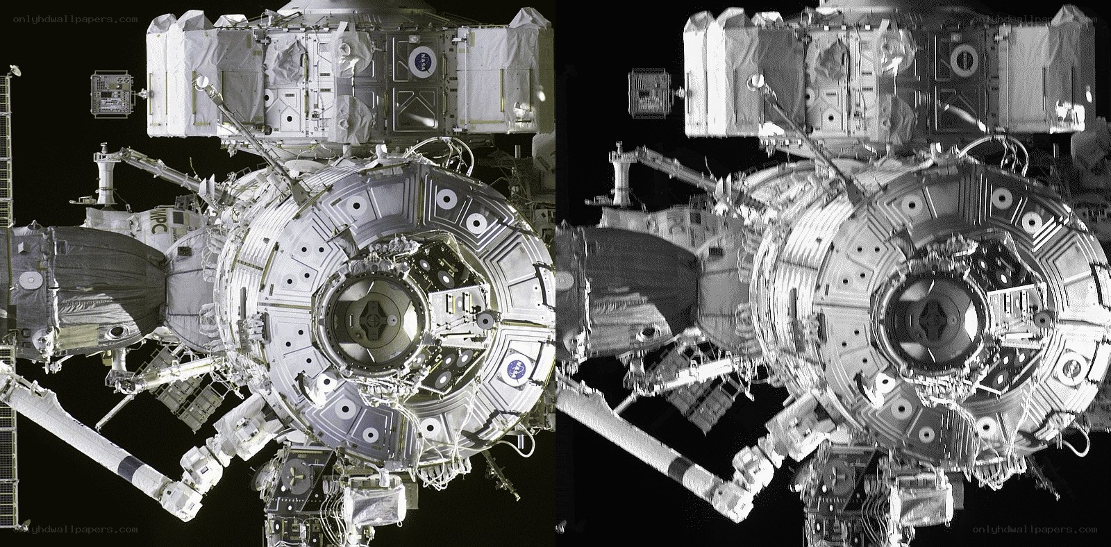 Space station module view
