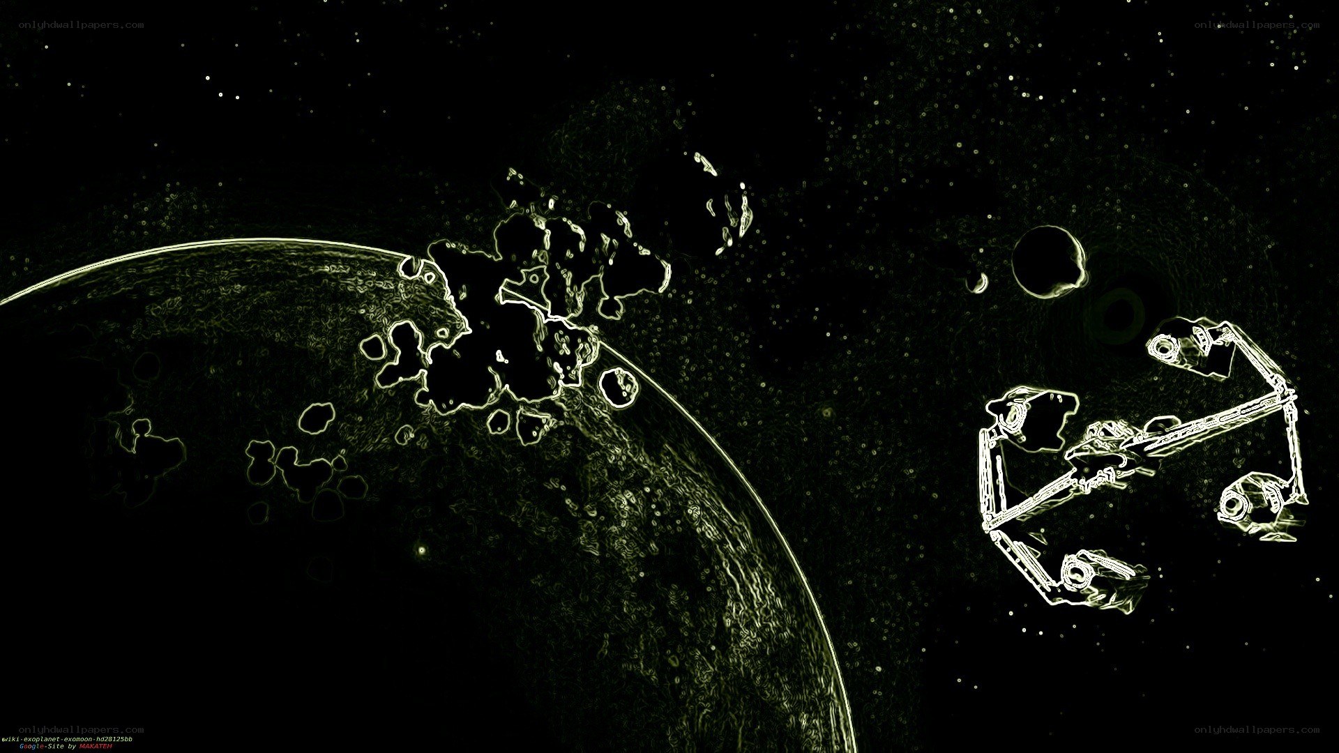 space station near exoplanet