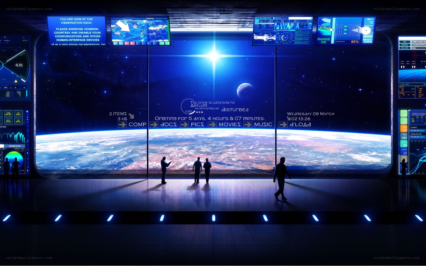 space station observation deck