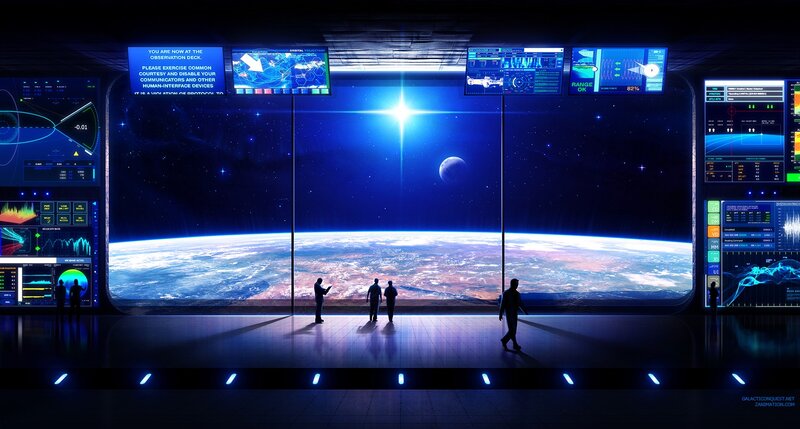 Space station observation deck