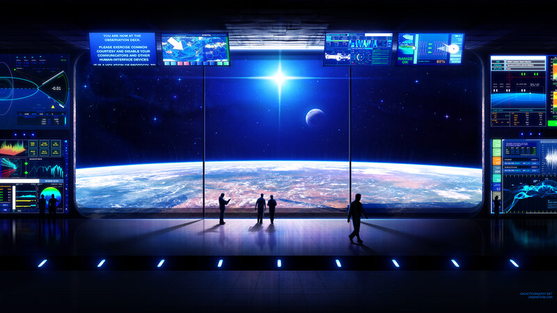 Space station observation deck