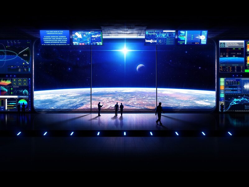 Space station observation deck