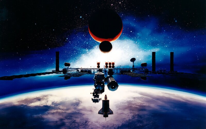 space station orbiting Earth