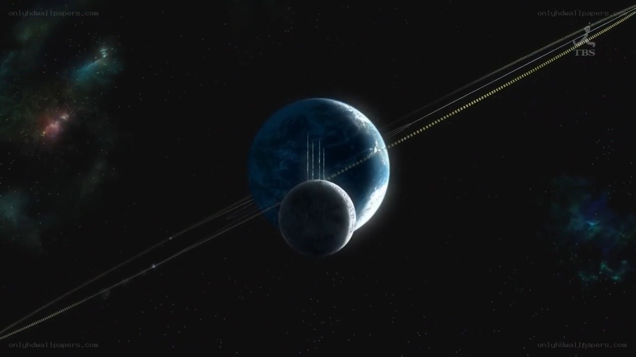 space station orbiting planet