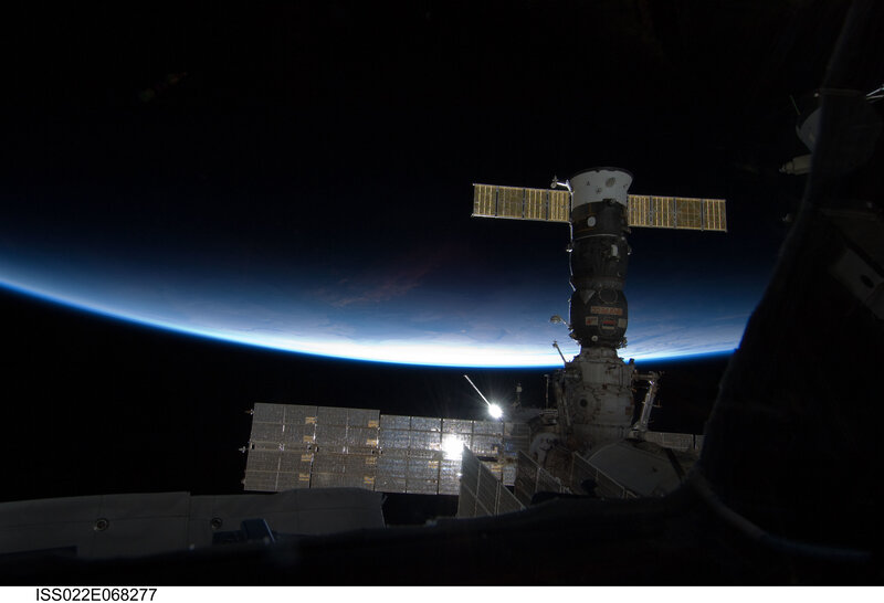 Space station over Earth