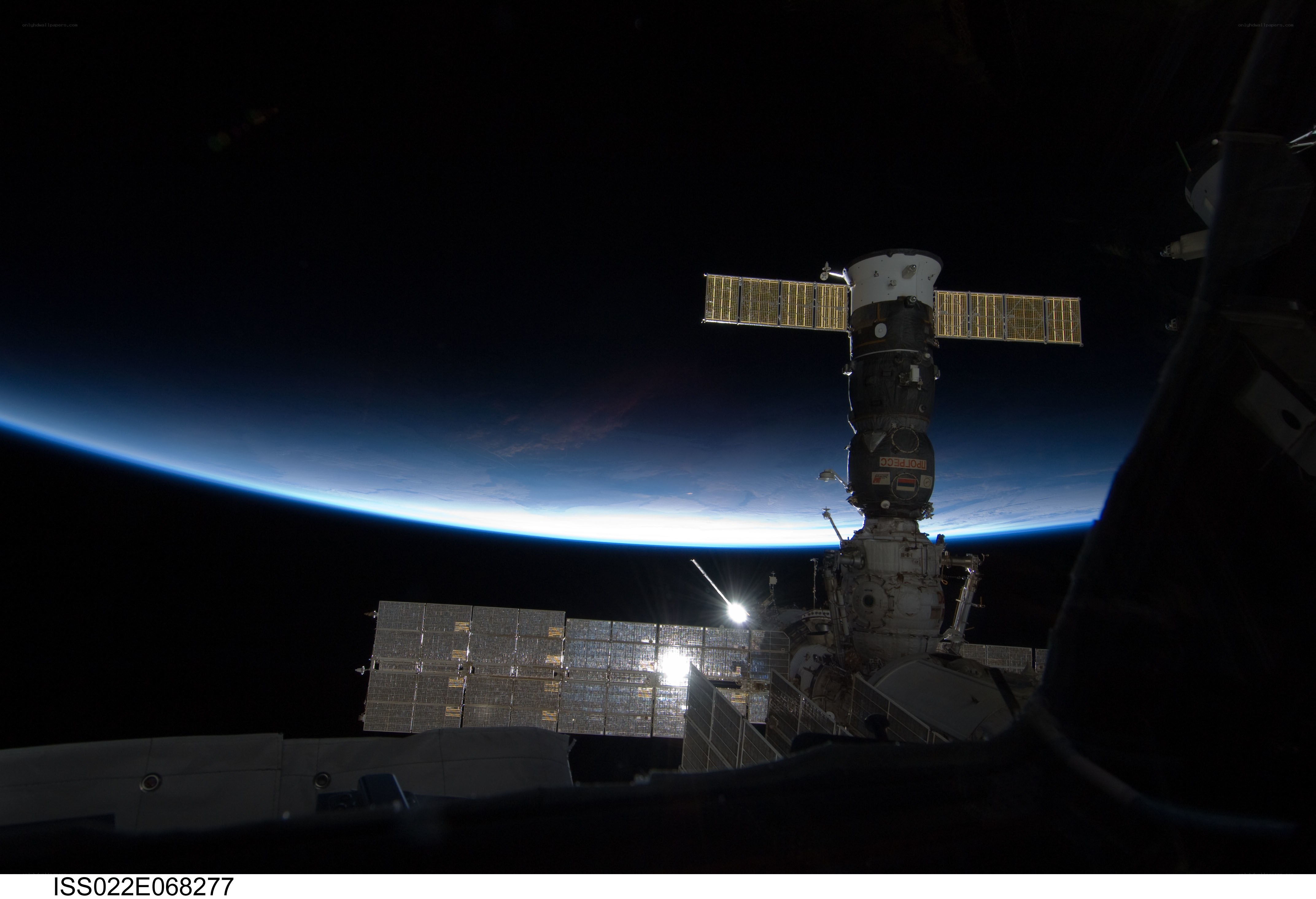 Space station over Earth
