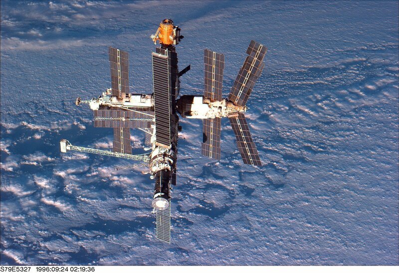 Space station over Earth