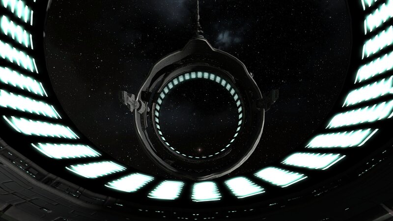 Space Station Ring — Black, Dramatic