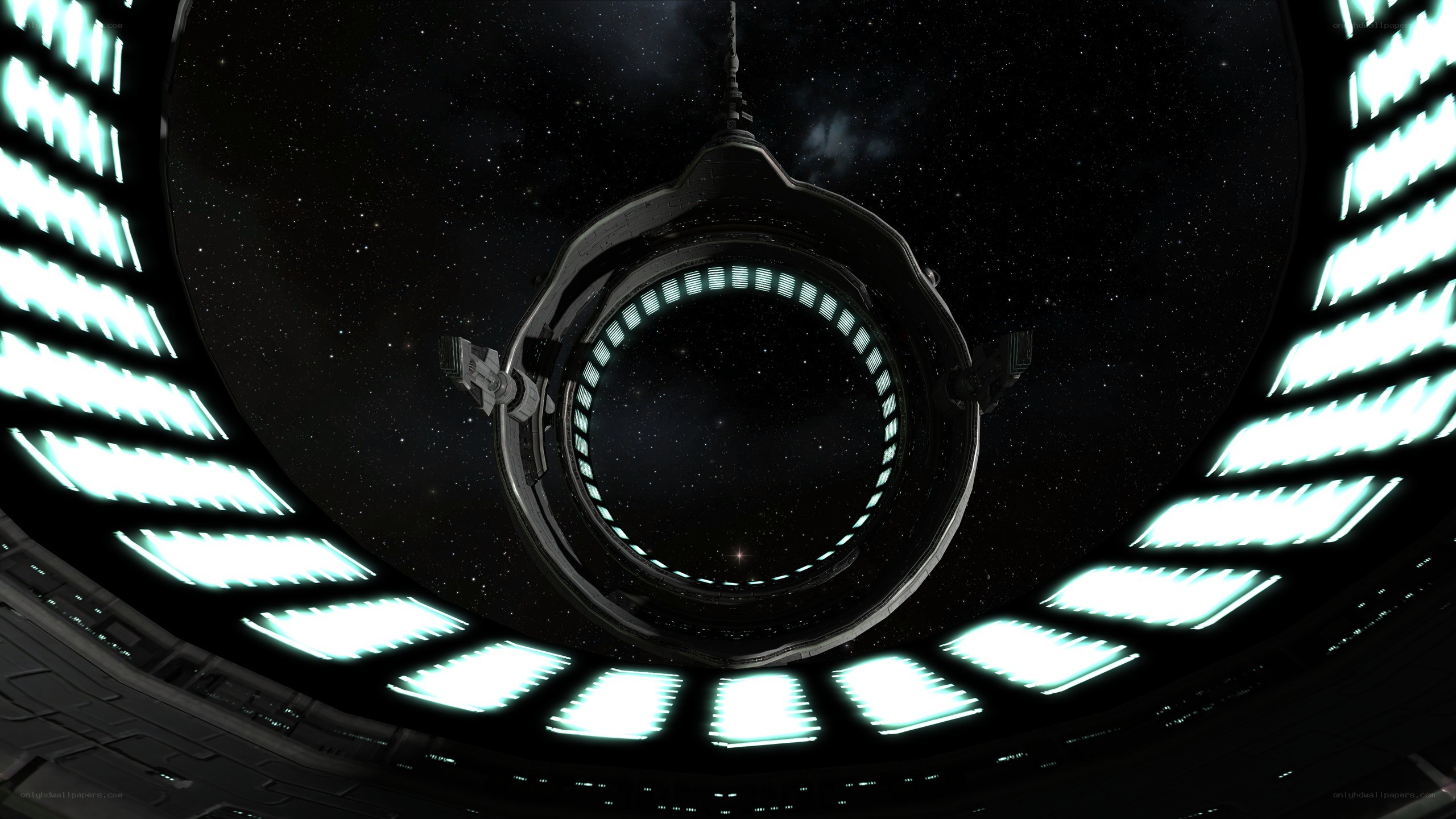 space station ring view