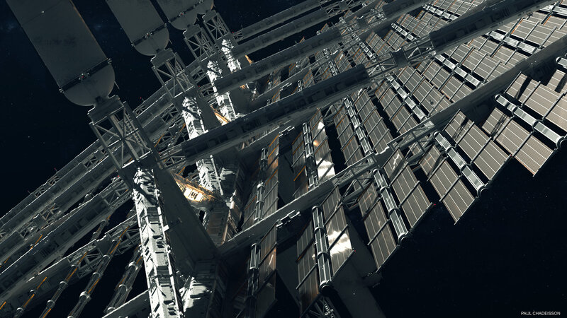 Space Station Structure — Gray