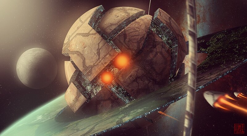 space station under attack