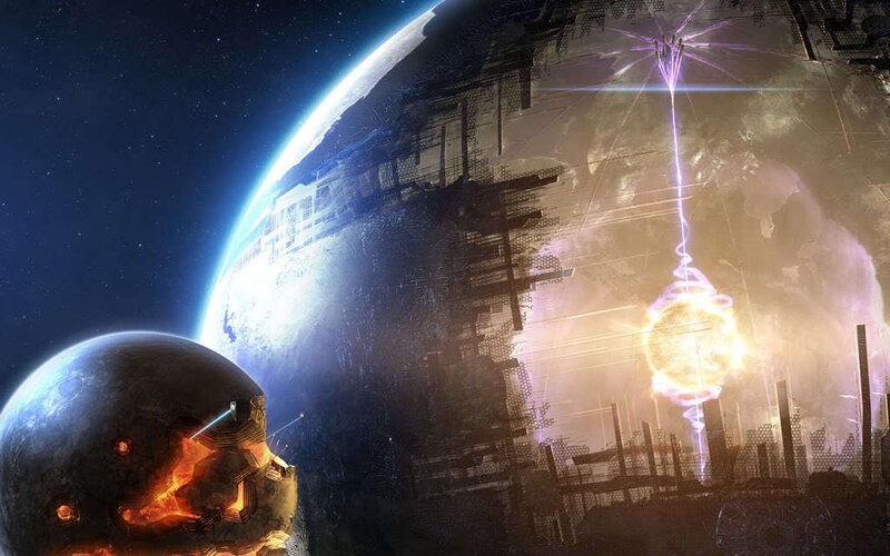space station under attack