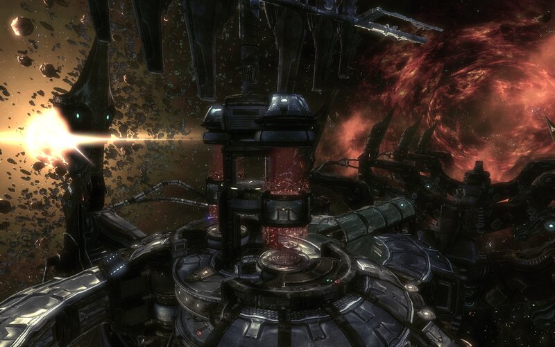space station under attack