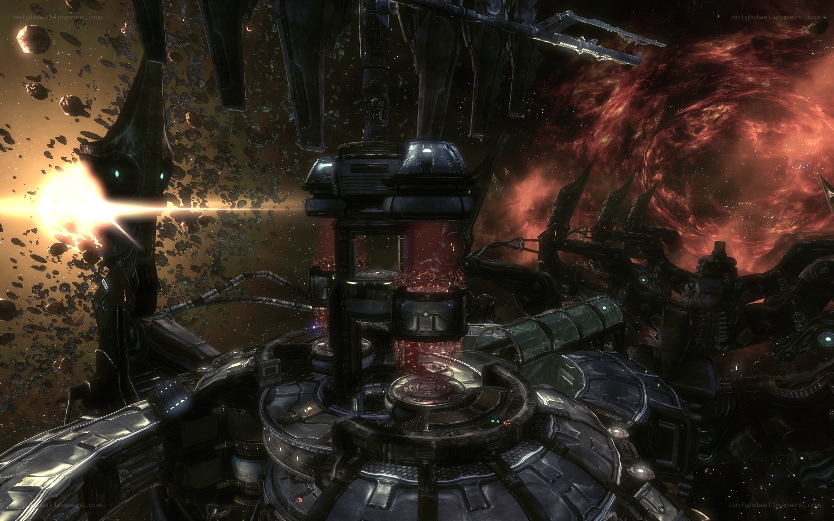 space station under attack